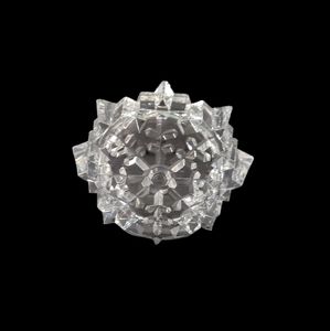 Vintage Cristal D'Arques Christmas Snowflake Tealight Candle Holder